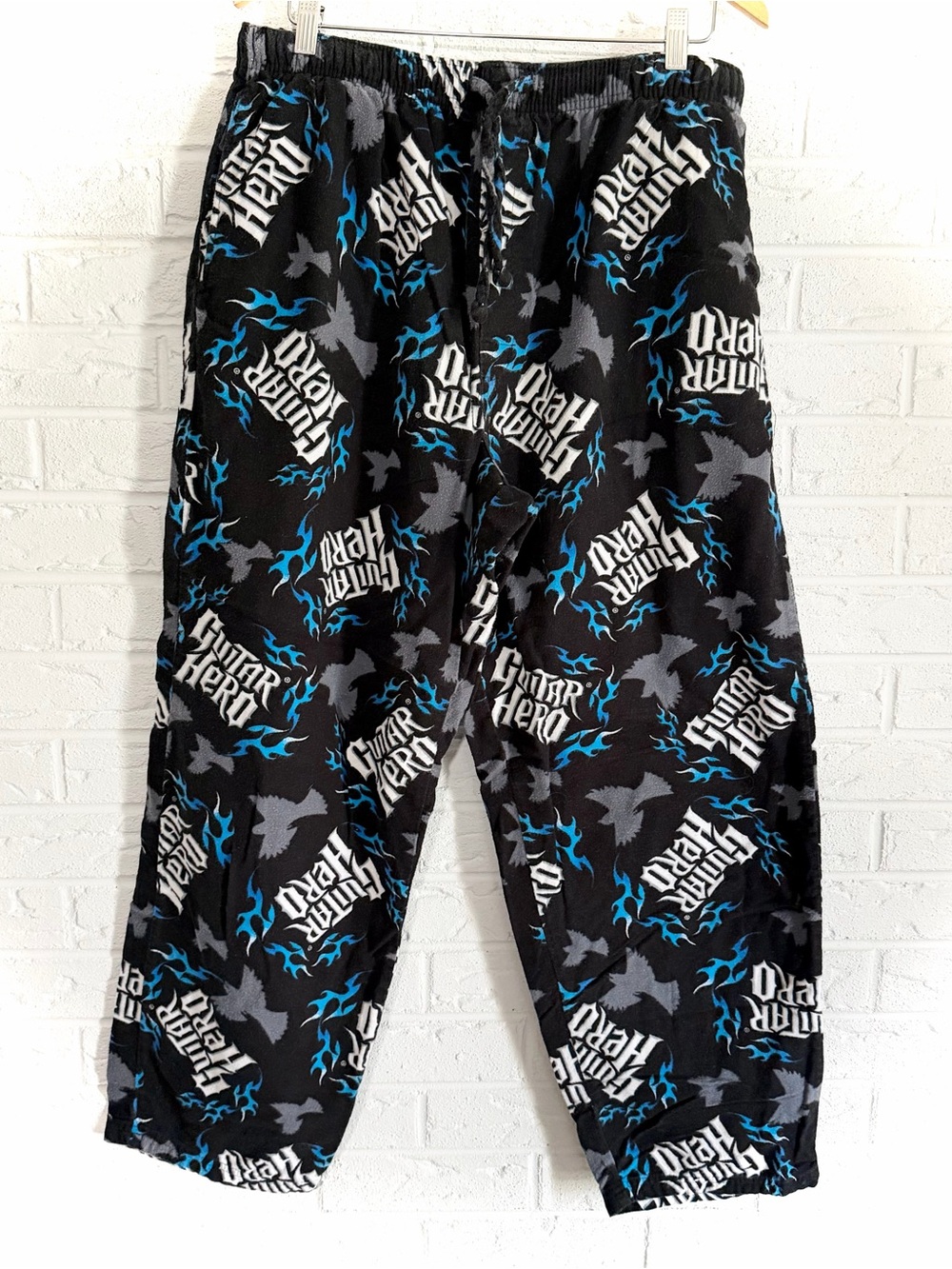 Vintage Guitar Hero Pajama Pants Size Large